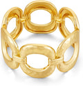 Chunky Gold Bracelet for Women - Bold Bangle and Statement Adjustable Bracelet, Modern Chunky Jewelry Collection