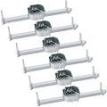 Therwen 6 Pcs Adjustable Fan Electrical Box Brace 14.2 Inches Long Silver by Therwen