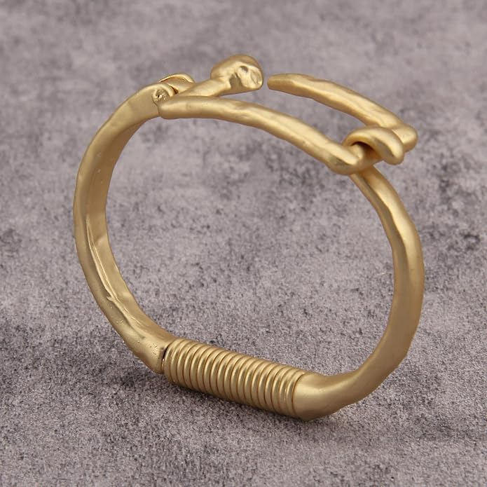 Gold Cuff Bracelet for Women Silver Beaded Bracelets Open Bangle Stackable Stretch Bead Bracelet Boho Jewelry Gifts for Wife Couple