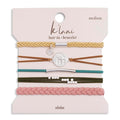 K'lani Hair Tie Bracelets for Women - Elastic Hair Bands That Double as Stylish Jewelry - Aloha - Large