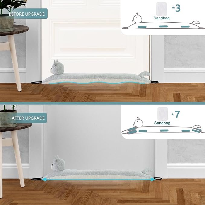 Under Door Draft Stopper Decorative Wind Stopper 32 inch - Image 3