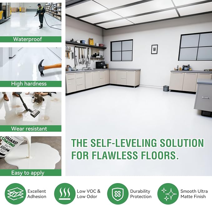 5 gallon, Professional Floor or Wall Paint Kit) -Acrylic Concrete Coating - Image 9