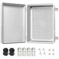Electrical Box, IP67 Waterproof Hinged Cover Stainless Steel Latch Junction Box by LeMotech