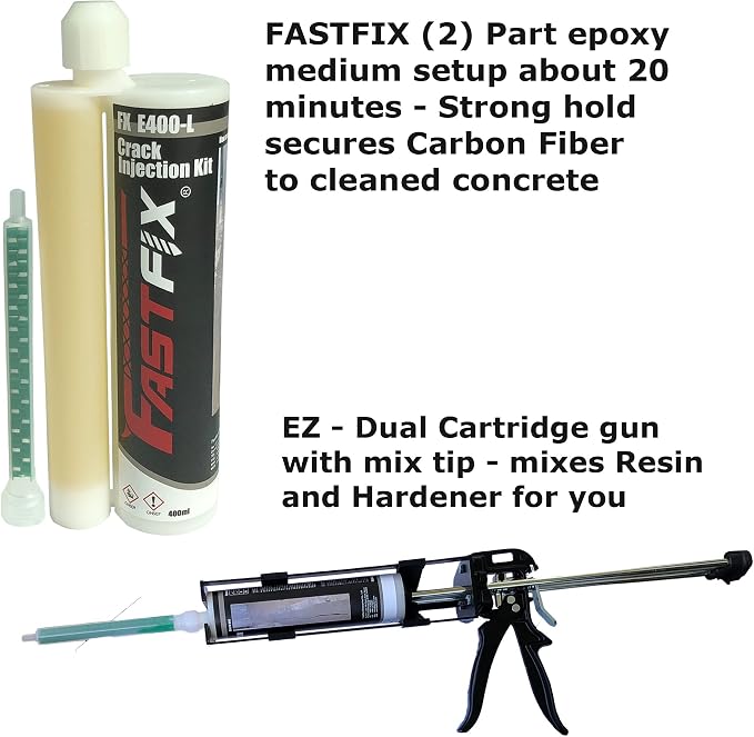 Concrete Crack Repair KIT-Carbon Fiber Concrete reinforcing Fiber - Image 6