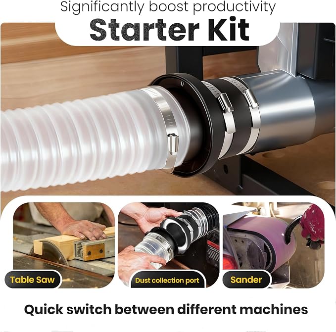 Magnetic Dust Collection Fittings, 8 high-strength magnets, One-to-Many - Image 4