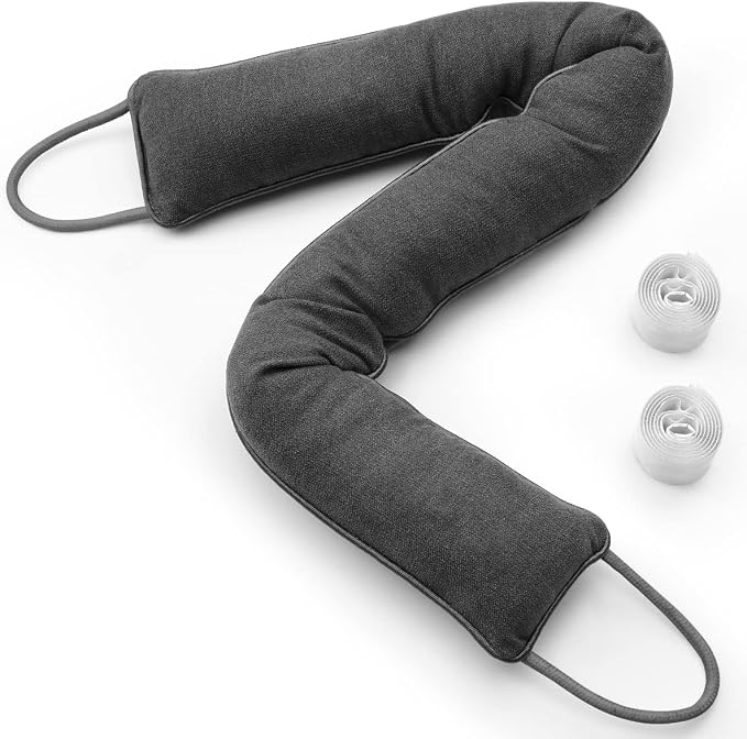 Door Draft Stopper, 42 Inch Weighted Under Door Noise Cold Air Blocker by Tuffen
