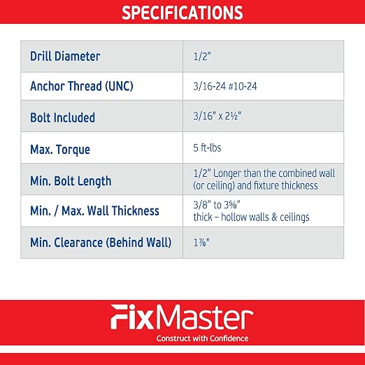 3/16" Heavy Duty Master Toggle-Bolt Strap Anchors w/ 50 Steel Threaded Studs - Image 7