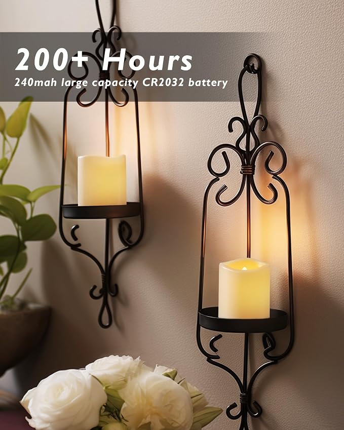 Homemory 50 Pack Ivory Flameless Flickering LED Votive Tealights Candles | - Image 3