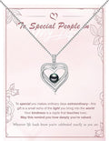 Tahitian Black Pearl AAAA 18K White Gold Plated Sterling Silver Heart Pendant Necklace for Women Wife Mom Girlfriend Valentine Her Jewelry Gift for Anniversary Birthday Christmas