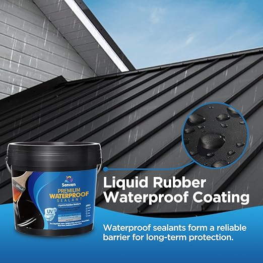 Waterproof Sealant Black Waterproof Coating 35oz Leak Repair Coating - Image 2