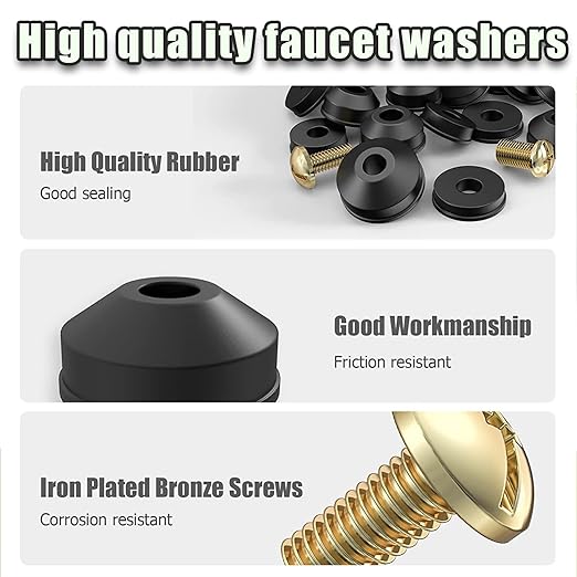 58 PCS Faucet Washer Assortment Kit Outdoor Faucet Repair Kit - Image 7