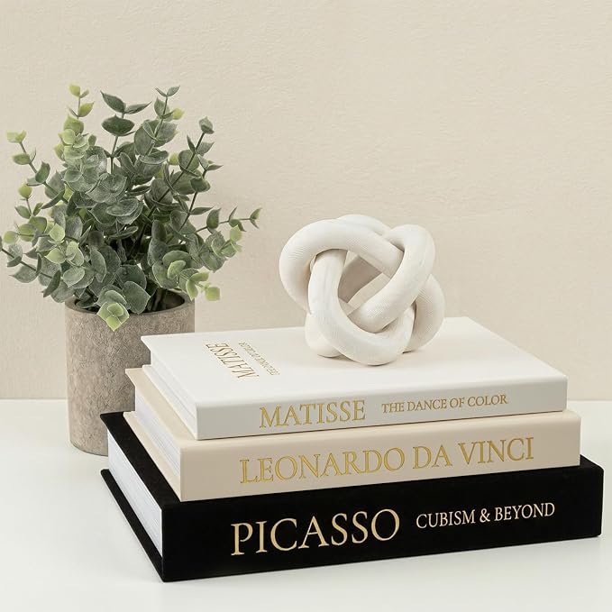 Linen Faux Book Box Set of 3, Fake Books by DesigntheQuietwithFveuc