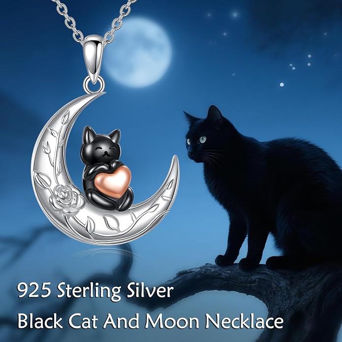 YFN 925 Sterling Silver Hummingbird/Cardinal/Cat Necklace for Women Animal Pendant with Adjustable 18"+2" Chain Jewelry Gift for Christmas, Valentine's Day, Mother's Day, Birthday-Gift Box Included