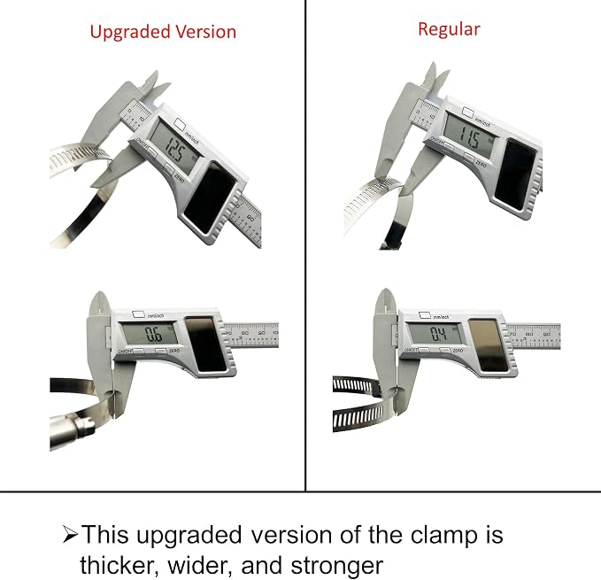 4Pcs 4" Upgraded Version Adjustable 304 Stainless Steel Duct Clamps | Thicken 4 - Image 3