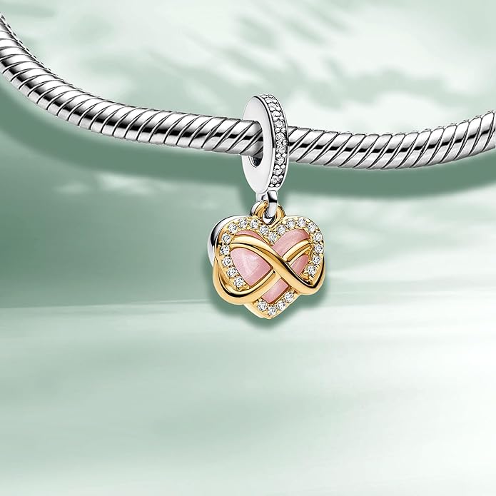 Family Mom Heart Charms 925 Sterling Silver Bead for Bracelets and Necklaces For Women Jewelry Present