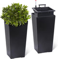 Garvee 22.5" Tall Planters Set of 2, Outdoor＆Indoor Planter Pots | High Front by Garvee