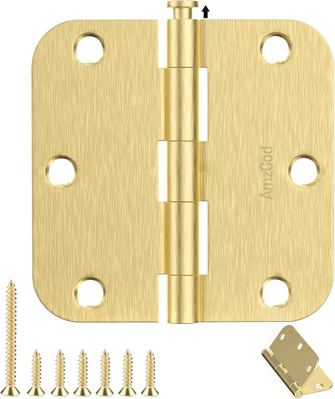Door Hinges Satin Brass - Image 8