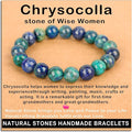 AD Beads Handmade Gemstone Stretch Elastic Bracelet Crystal Healing Reiki Nature's Beauty and Spiritual Essence Unisex