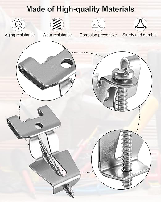 25 PCS Old Work Switch Box Supports, F-Type Buckle Outlet Repair Clip | Metal - Image 3