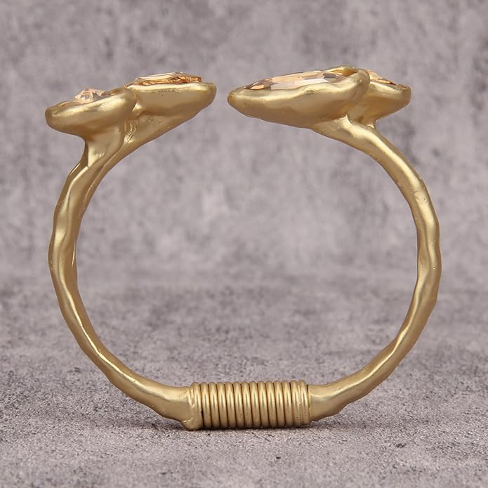 Gold Cuff Bracelet for Women Silver Beaded Bracelets Open Bangle Stackable Stretch Bead Bracelet Boho Jewelry Gifts for Wife Couple
