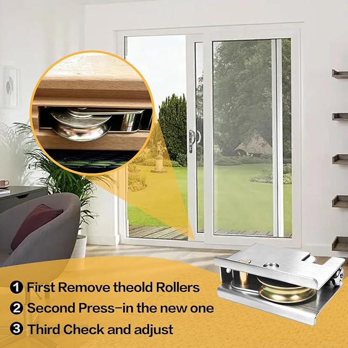 0C5Y00P0 Sliding Door Rollers ReplacementCompatible - Image 6
