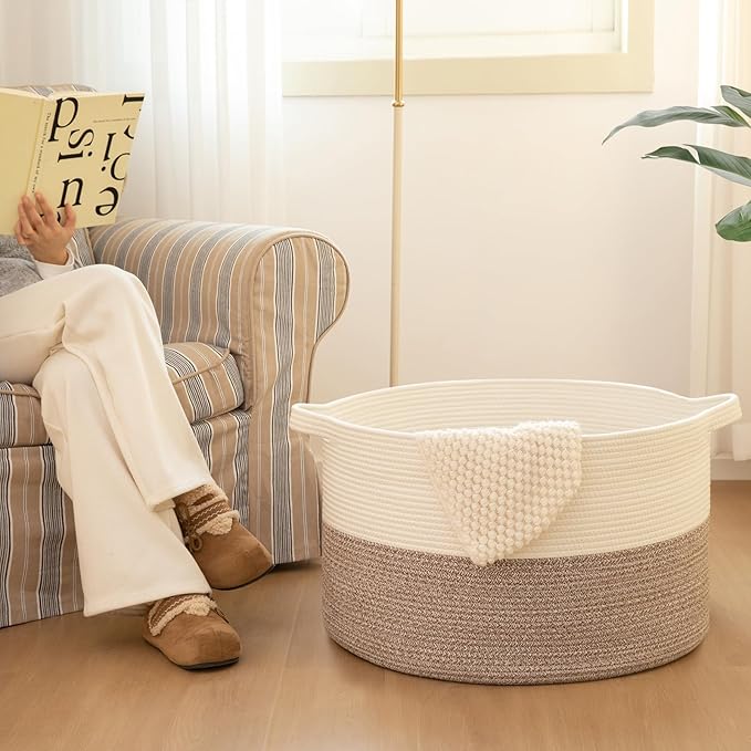 OIAHOMY 115L Extra Large Blanket Basket - Image 7