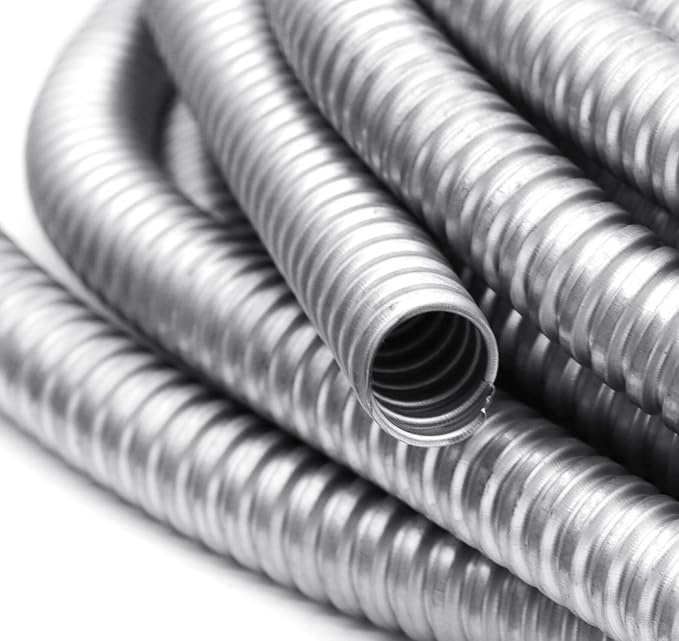 1/2 Inch Flexible Reduced Wall Electrical Conduit, 50 Ft Stainless Steel Cable - Image 4