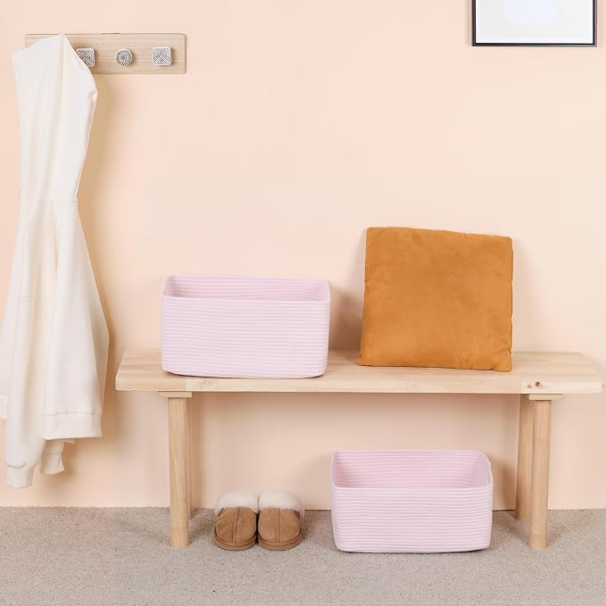 MiniArk Large Storage Baskets for Organizing, Baby Nursery, Toy Bins Box - Image 6