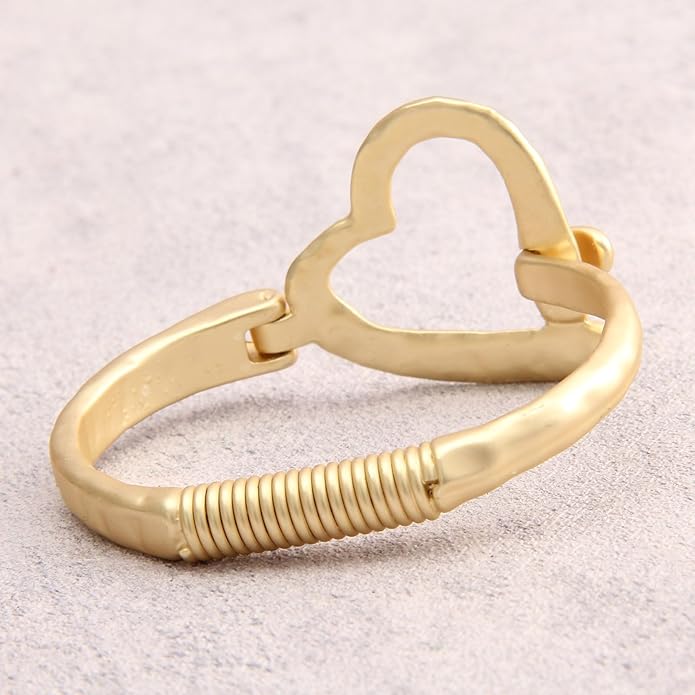 Gold Cuff Bracelet for Women Silver Beaded Bracelets Open Bangle Stackable Stretch Bead Bracelet Boho Jewelry Gifts for Wife Couple