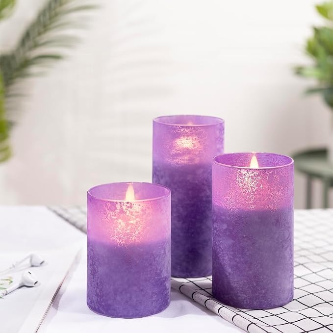 ANGELLOONG Purple Candles Battery Operated - Image 6