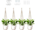LEWESU Macrame Plant Hanger Indoor Set of 4 by Unknown