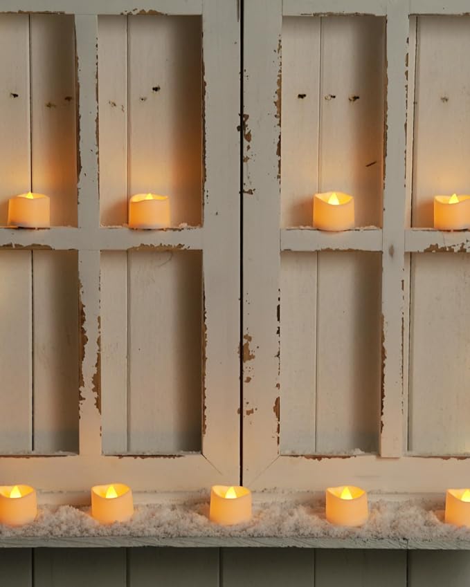 Homemory 12-Pack Flameless Tea Lights Candles Battery Operated, 200+ Hours | - Image 3