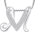 STARCHENIE Initial Necklace for Women 925 Sterling Silver Letter A-Z Pendant 26 Alphabet Jewelry