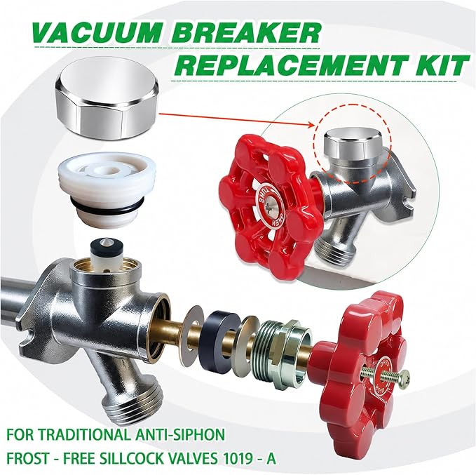 Silver Metal ASSE 1019-A Vacuum Breaker Check Valve Repair Kit, Anti-Siphon - Image 3