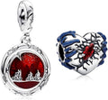 Cute Fashion Heart Charms,S925 Sterling Silver Charm,Bead for Bracelets and Necklaces,For Women Jewelry Present