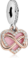 Family Mom Heart Charms 925 Sterling Silver Bead for Bracelets and Necklaces For Women Jewelry Present