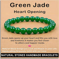 AD Beads Handmade Gemstone Stretch Elastic Bracelet Crystal Healing Reiki Nature's Beauty and Spiritual Essence Unisex
