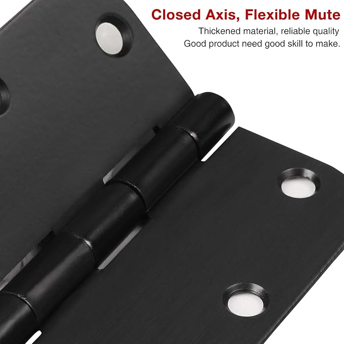 24 Pack Door Hinges Matte Black 3.5 Inch - Image 4