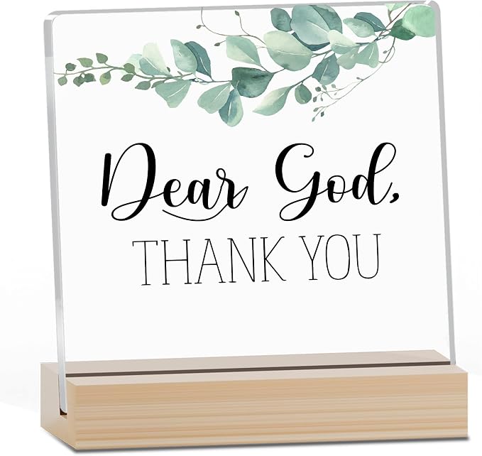 Farmhouse Decor, Acrylic Christian God Home Decorations, Aesthetic Entry Way by JUSITAKEET