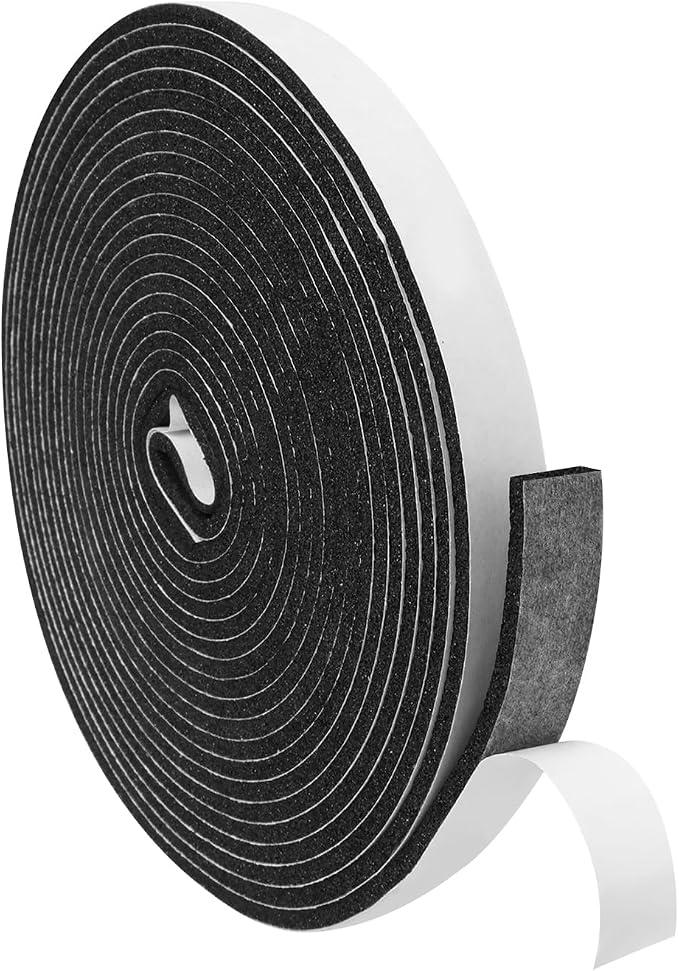 DGSL Foam Weather Stripping, 1/2" x1/8", 16.5Ft Door Window Seal Tape | Self by DGSL
