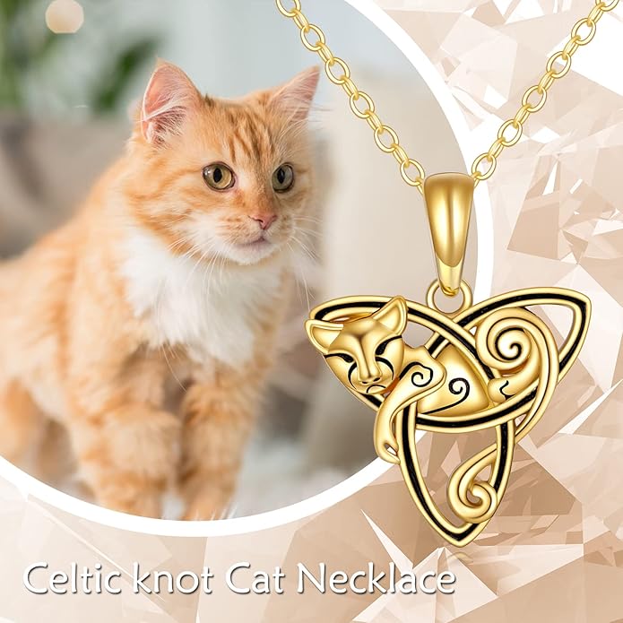KECHO 14K Gold Animal Pendant Necklace - Dainty Zodiac & Pet Inspired Charm Necklace for Women - 16+1+1"