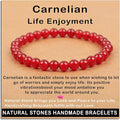 AD Beads Handmade Gemstone Stretch Elastic Bracelet Crystal Healing Reiki Nature's Beauty and Spiritual Essence Unisex
