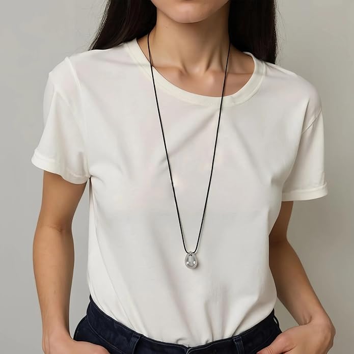 Snake Butterfly Necklace for Women Y2k Irregular Round Bead Pendant Women's Jewelry