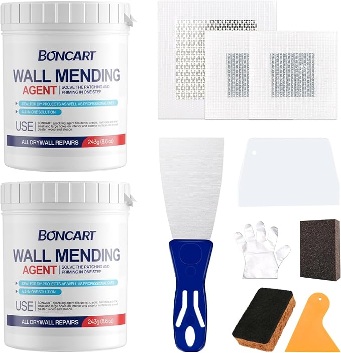 BONCART 17.2Oz Drywall Patch Repair Kit – Professional All-in-1 Tool Set | by BONCART
