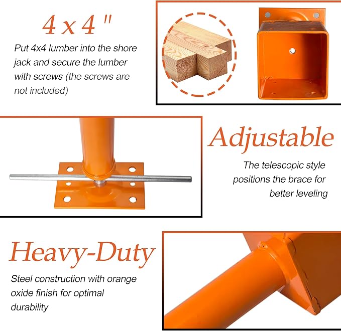 4x4 Screw Jacks, 14.5" - Image 7