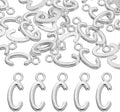 uxcell Letter Charm, Alloy Letter Initial Alphabet Charm for DIY Crafts Jewelry Making Bracelet Earrings Necklace