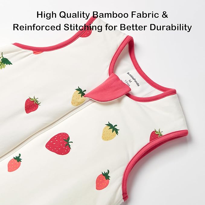 BubblePanda Rayon Made from Bamboo Toddler Sleep Sack with Feet 24-36 Months 1.0 Tog Ultra Soft Toddler Sleeping Sack 2t-3t Sleep Bag Walker Quilted Wearable Blanket with Legs 2-Way Zipper Lightweight