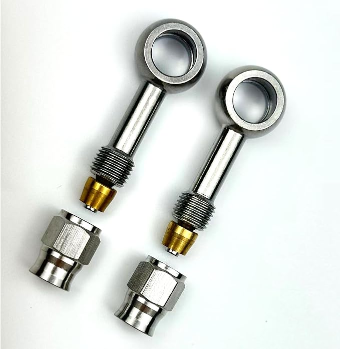 2pcs stainless steel straight 0 degree female AN3-3 3AN to metric M10 10mm - Image 6