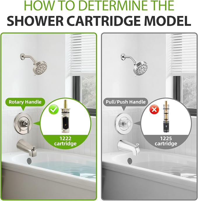 1222 Replacement Cartridge Kit for Moen One Handle Posi Temp Faucet, Compatible - Image 3