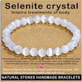 AD Beads Handmade Gemstone Stretch Elastic Bracelet Crystal Healing Reiki Nature's Beauty and Spiritual Essence Unisex